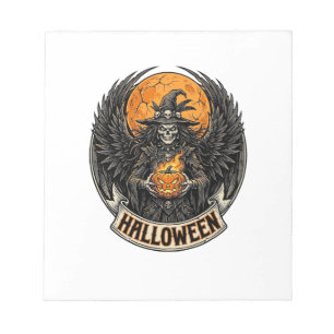 Gothic Halloween Witch Vintage Notepad