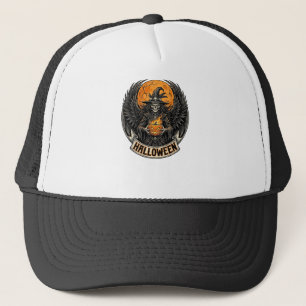 Gothic Halloween Witch Vintage Trucker Hat