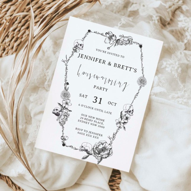 Gothic hand drawn Halloween Party Invitation (Creator Uploaded)