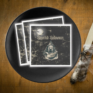 Gothic Haunted House Witch Halloween Costume Party Napkin