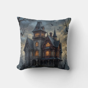 Gothic Haunted Mansion Victorian Dark Academia Cushion