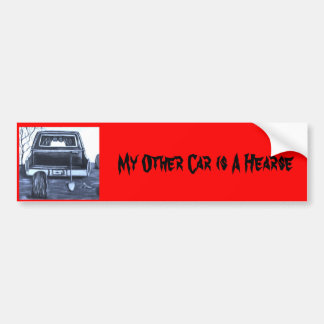 Gothic Hearse Bumpersticker Bumper Sticker