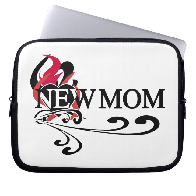 Gothic Heart New Mum T-shirts and Gifts Laptop Sleeve (Front)