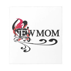 Gothic Heart New Mum T-shirts and Gifts Notepad