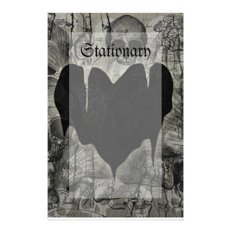 Goth Custom Stationery, Goth Stationery Templates