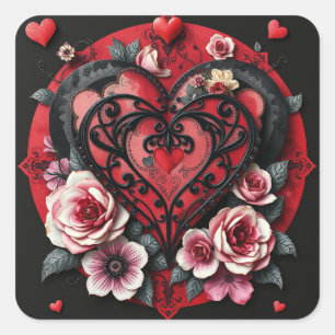  Gothic Heart Stickers