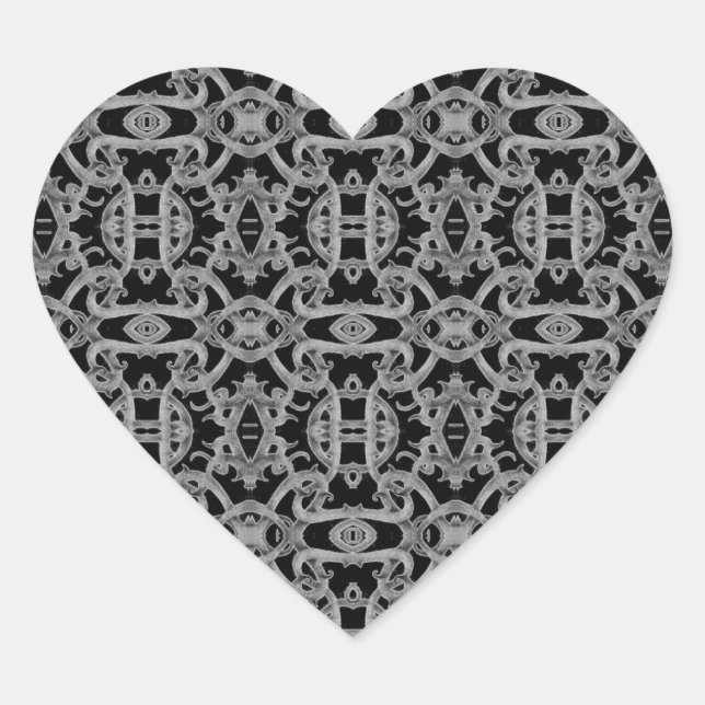 GOTHIC Heart Stickers (Front)