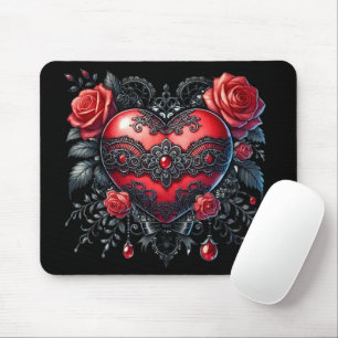 Gothic Heart Valentine Mousepad