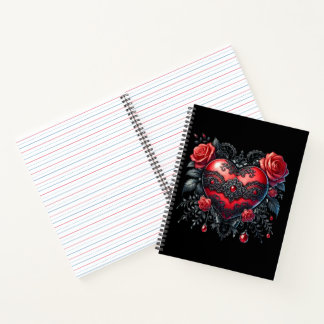 Gothic Heart Valentine Notebook