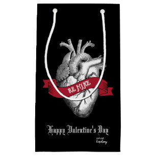 Gothic Heart Valentine's Day Small Gift Bag