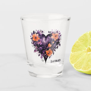 Gothic Heartbreaker Purple Heart Shot Glass