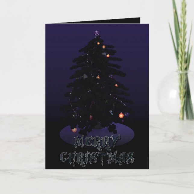 Gothic Holidays - Merry Christmas Holiday Card (Front)