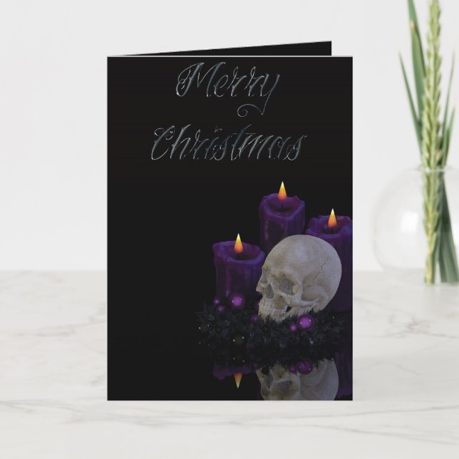Gothic Holidays - Merry Christmas Holiday Card (Front)