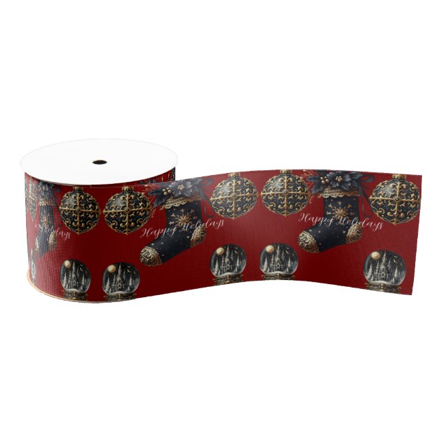 Gothic Holidays Ribbon Grosgrain Ribbon (Spool)