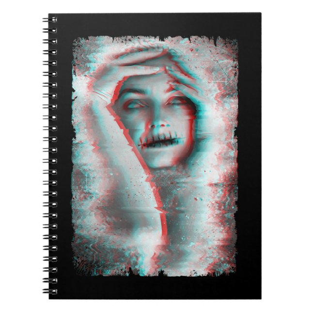 Gothic Horror Girl Goth Occult Aesthetic Dark Art Notebook (Front)