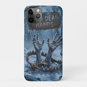 Gothic Horror Illustration of Frozen Hands iPhone 11 Pro Case