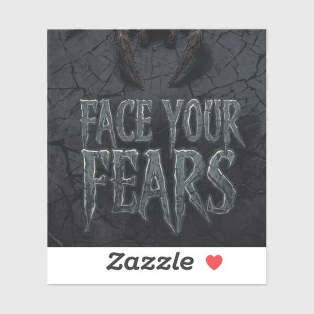Gothic Horror Spider – Creepy Face Your Fears (Sheet)