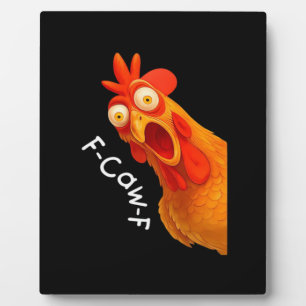 Gothic Humor Funny F Caw F Crow Design Plaque
