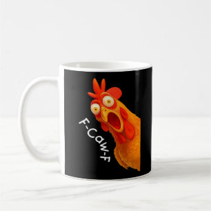 Gothic Humour Funny F-Caw-F Crow Coffee Mug