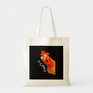Gothic Humour Funny F-Caw-F Crow Tote Bag