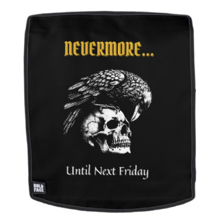 Gothic Humour with Raven and Skull Backpack