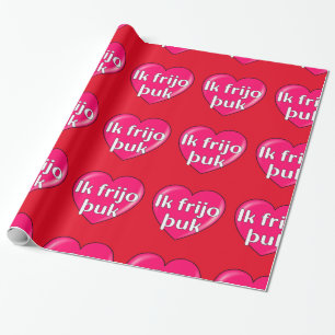 Gothic - I love you Wrapping Paper