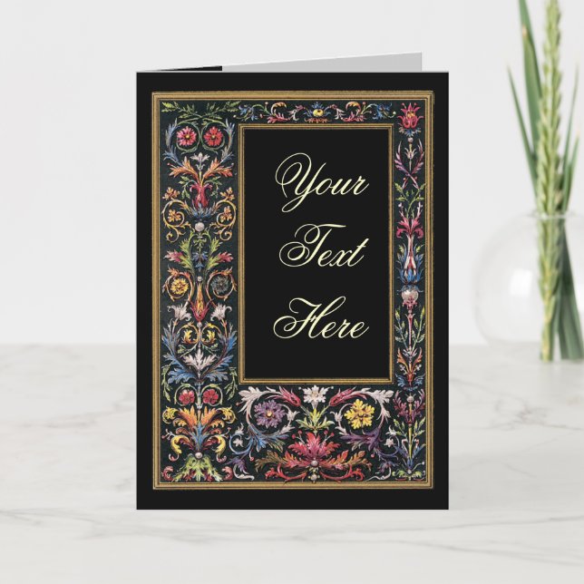 Gothic Illuminated Greeting Card Customisable (Front)