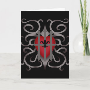Gothic imprisoned heart romantic Valentine's day Holiday Card