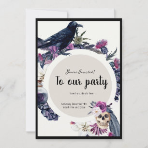 Gothic Inspired Party Invitation