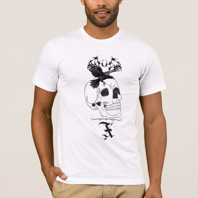 Gothic-Inspired T-Shirt Design for Dark Aesthetic  (Front)