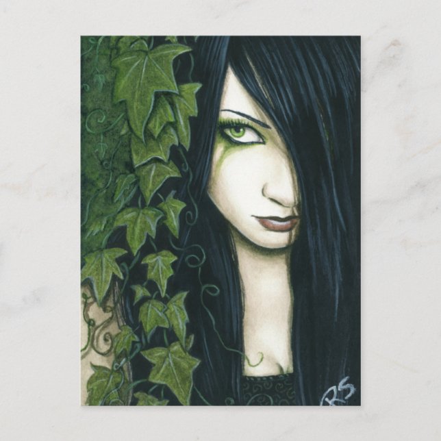 Gothic Ivy Fantasy Postcard (Front)