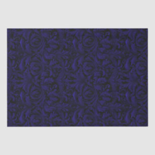 Gothic Jacquard Swirls Decoupage - Dark Purple Tissue Paper