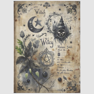 Gothic Junk Journal Series Design 1 Tissue Paper
