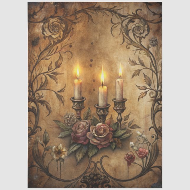Gothic Junk Journal Series Design 20 Tissue Paper (Front)