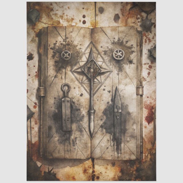 Gothic Junk Journal Series Design 5 Tissue Paper (Front)