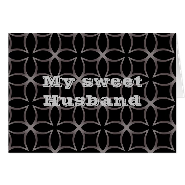 Gothic kaleidoscope sweet husband birthday (Front Horizontal)