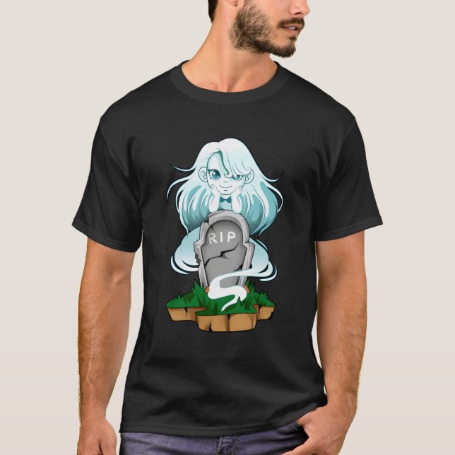 Gothic Kawaii Ghost T-Shirt (Front)