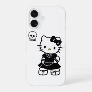 Gothic Kawaii Kitty – Emo Aesthetic iPhone / iPad  16 Case