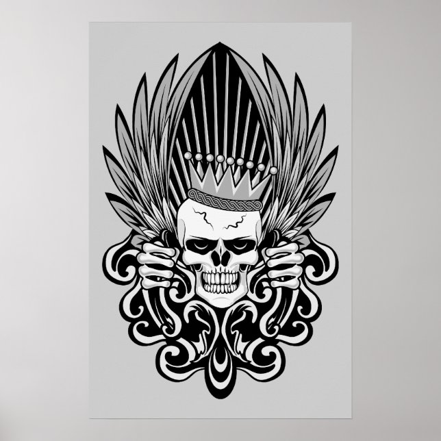 Gothic King Skull Poster (Front)