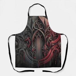 Gothic Kitchen Apron – Dark Elegance for Cooking