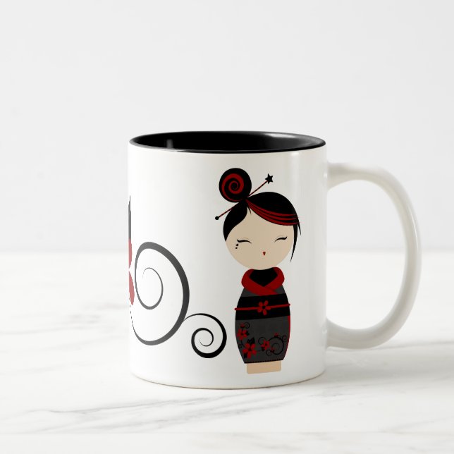 Gothic Kokeshi Mug (Right)
