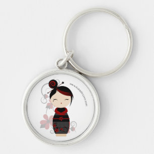 Gothic Kokeshi Premium Keychain