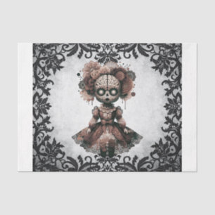 Gothic Lace Doll Tissue Paper