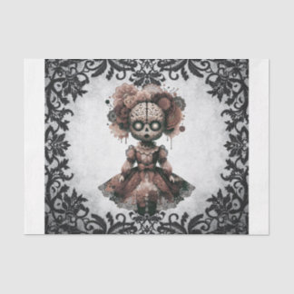 Gothic Lace Doll Tissue Paper