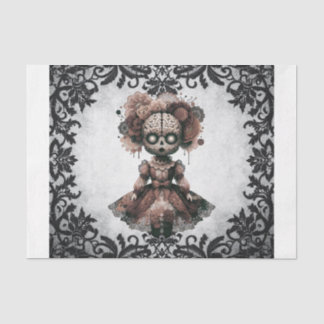 Gothic Lace Doll Tissue Paper