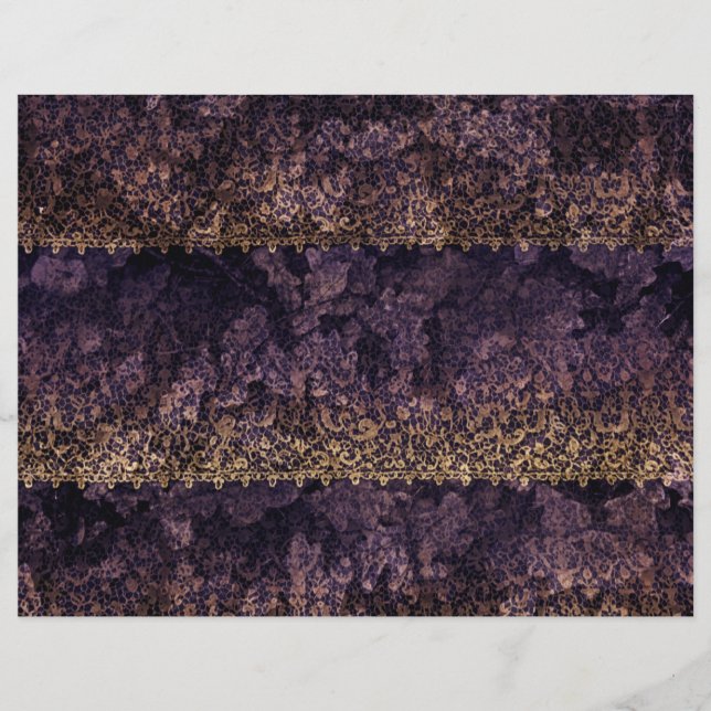 Gothic Lace Scrapbook Junkjournal paper (Front)