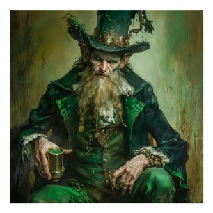 Gothic Leprechaun Poster