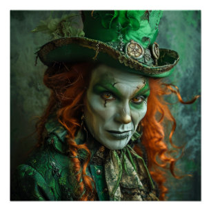 Gothic Leprechaun Poster