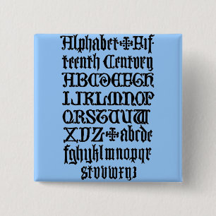 Gothic Letters Button