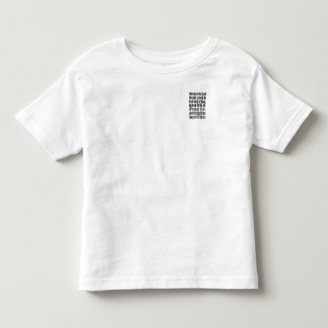 Gothic Letters Shirt (Front)